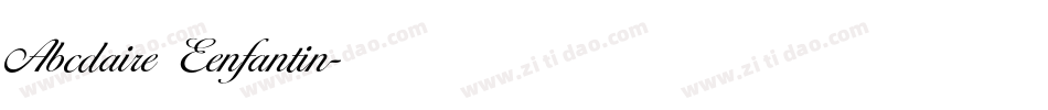 Abcdaire Eenfantin字体转换